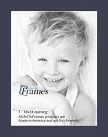 18x24 Midnight Blue / Blue Jay Custom Mat for Picture Frame with 14x20 opening size (Mat Only, Frame NOT Included)