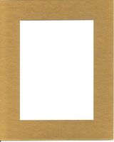 Pack of 10 5x7 Gold Picture Mats with White Core, for 4x6 Pictures