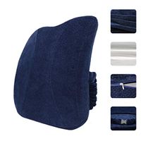 Lumbar Support for Office Car Chair, Memory Foam Lumbar Support Cushion Balanced Firmness Pain Relief Back Pillow