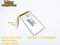 3lines 3.7V 4000mAh 3560143 Lithium Polymer Ion Rechargeable Battery Lithium Polymer Li-Po Battery for MP4 GPS MP3 Bluetooth Stereo DIY Gift