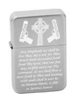 Boondock Saints Prayer Lighter Brush Chrome