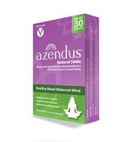 Azendus SAM-e Mood Support 400mg, 30 Count, Same Butanedisulfonate Fiber Enteric Coated Tablets