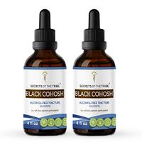 Black Cohosh Tincture Alcohol-Free Liquid Extract, Responsibly farmed Organic Black Cohosh (Cimicifuga Racemosa) Dried Root (2x4 FL OZ)