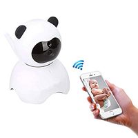 EsiCam Baby Monitor WiFi Camera Nanny Camera for Smart Phone, Toy Panda for Kids Pet Care HD Pan Tilt Motion Detection Alarm Recording Two-Way Audio Night Vision SD Card P2P Cloud Account (1080p)