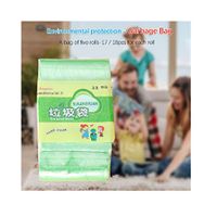 MOVEmen 5 Rolls Disposable Garbage Bag Trash Bags Garbage Bags Small Colored for Home Bathroom Bedroom Toilet Office Biodegradable Trash Bags,Environmental Garbage Bags (Green)