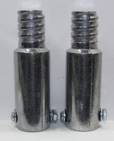 2 PC - Metal Threaded Handle Tips For 3/4" Pole. (Buy 3 Get 1 Free) Extension Pole Tip - Threaded Tip Replacement - Ultra Threaded Tip Repair Kit - Metal Thread Tip - Mop & Broom Head Threaded Tip
