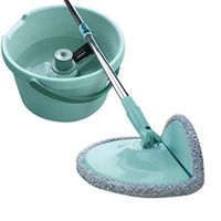 MomentDAY 360°Rotating Head Easy Magic Floor Mop Bucket Head Microfiber Spinning with Rotating Mop Bucket (2X Mop Head)
