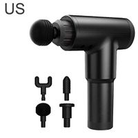 Fascia Gun Muscle Massage Gun Electric Muscle Relaxer Fitness Shock Gun Deep Vibration Relaxation Gun (Black)