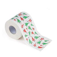 SUJING Family Roll Toilet Paper Christmas Print Soft Toilet Paper Rolls Bath Tissue (B)