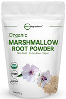 Pure USDA Organic Marshmallow Root Powder, 4 Ounce, Supports Digestive Gastrointestinal Health, No Irradiated, No Contaminated and No GMOs. Vegan Friendly.