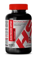Blood Pressure Herbs - Blood Pressure Support - Extra Strength - Garlic Supplement - 1 Bottle (60 Capsules)