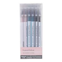 Junlinto,12pcs/Set Cute Gel Pens Ballpoint Pen Fresh Kawaii Ballpoint School Stationery Office Supply 0.5mm Black