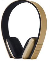 Sport Bluetooth Headphones Over Ear, YiMiky Wireless Noise Cancelling Headset with Mic,Retractable Lightweight Wireless Bluetooth Headphones for TV Watch/Cell Phone/PC/Android/iPhone(Gold)