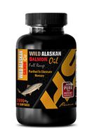 Support Brain Function - Wild Alaskan Salmon Oil - Full Range 2000Mg - Wild Alaskan Fish Oil for Eyes - 1 Bottle 90 Softgels