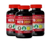 Energy Supplements Plus Appetite Suppressor - Keto 3000 MG - EXOGENOUS Ketone Complex - Keto Vitamin Supplement for Men - 3 Bottles 180 Capsules