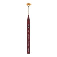 Princeton Velvetouch Artiste, Mixed-Media Brush for Acrylic, Watercolor & Oil, Series 3950 Mini Fan Luxury Synthetic, Size 20/0