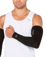 2XU Women's Flex Recovery Compression Arm Sleeves (Black/Nero, Large)