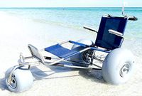 EZ Roller Chair Adjustable Folding Rolling Beach Wheelchair