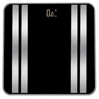 Digital Body Weight Scale, Bathroom Scale with Large LCD Display, Step-On Technology, High Precision Measurements,400 Pounds Max, Tempered Glass (Black, 30x30cm)