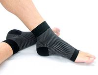 BeLuBud Plantar Fasciitis Socks - Ankle/Arch Support Compression Foot Sleeves, Large, Black, 1 Pair