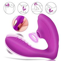 Wireless 10-Speed Vibration Wearable Toy Sucking Vibration, six Toys for Women and Men with Strong Electrical Stimulation Massage Neck, Shoulders, Back and Muscle Pain Waterproof, USB Charging