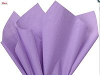 Colored Tissue Paper 480 Sheets 1 color per ream: Lavender Purple