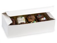 One Piece Folding Candy Box 10 Count - 1 LB White