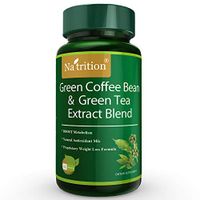 Na'trition Green Coffee Bean Extract 100mg with Green Tea Extract 500mg, 60 Easy Swallow Capsules, 1 Month Supply