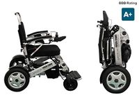 Sentire Med Forza FCX Deluxe Fold Foldable Power Compact Mobility Aid Wheel Chair, Lightweight Folding Carry Electric Wheelchair, Motorized Wheelchair, Powerful Dual Motor Wheelchair