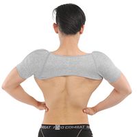 HEHGU Bamboo Charcoal Fiber Double Shoulder Support Brace Shoulder Warm Pad for Men Women
