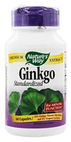 Natures Way Ginkgo Standardized 60 Vegetarian capsule, 60 ct