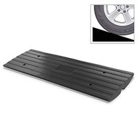 Car Driveway Curbside Bridge Ramp - Heavy Duty Rubber Threshold Curb Ramp, Used for Loading Dock, Garage, Sidewalk, Truck, Scooter, Bike, Motorcycle, Wheelchair Mobility, Other Vehicle - Pyle