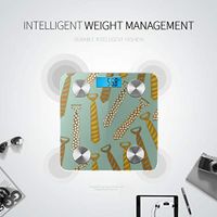 Bluetooth Bathroom Scales Cartoon Beautiful Tie Accessories Weight Scales Body Fat Composition Monitor Analyzer with Smartphone App for Body Management-396 Lbs