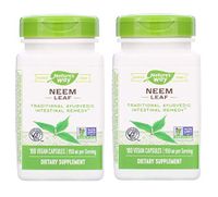 Nature's Way NEEM Leaf 950 Milligrams Traditional Ayurvedic Intestinal Remedy (100 Vegan Capsules) Pack of 2