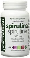 Prairie Naturals Organic Spirulina Tablets, 360 Count