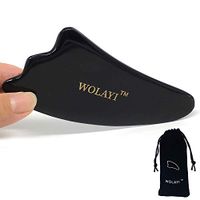 Gua Sha Scraping Massage Tool,Buffalo Horn Guasha Tools,Reduce Neck and Muscle Pain,SPA Physical Therapy Board Trigger Point Acupuncture,Body ASTYM Treatment [Triangle Shape]