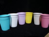 5oz PLASTIC CUPS, YELLOW