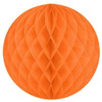 12" Orange Honeycomb Ball