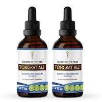 Tongkat Ali Alcohol-Free Tincture Liquid Extract, Organic Tongkat Ali (Eurycoma Longifolia) Dried Root Tincture Supplement (2x4 fl oz)