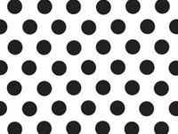 5ct Black Domino Polka DOTS on White Tissue Paper for Gift Wrapping 20"x30" Sheets nfLG -909