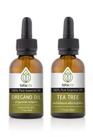 Antiseptic Essential Oils Set 2/30 Ml (Tea Tree, Wild Oregano Oil) - 100% Pure, Therapeutic Grade, for Aromatherapy Gift Collection
