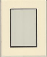 20x24 Cream & Black Double Picture Mats Bevel Cut for 16x20 Pictures