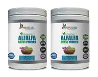antioxidant Immunity Booster - Alfalfa Grass Organic Powder - Alfalfa Leaf Bulk - 2 Cans 16 OZ (112 Servings)