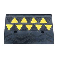 KoTag Durable Supply Rubber Road Along The Slope 11CM High Car Uphill Triangular Ladder Slope Pad Step Pad Road Arch Slowdown Scooter Threshold Steps Ramp (Color : Picture Color, Size : 50x30x11cm)