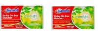 48789-02225 300-Ct Diamond Saw Green Light Strike On Box Singles Matches