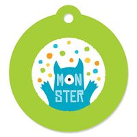Monster Bash - Little Monster Birthday Party or Baby Shower Favor Gift Tags (Set of 20)