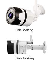 1.3MP Fish-Eye Wired/Wireless WiFi Outdoor Home Security Camera, 360 Degree 960P Waterproof Surveillance IP Cameras with Night Vision