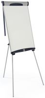 Displays2go Dry Erase Tripod Easel, 26" x 37" Magnetic White Board, Height Adjustable (AWBE24ST)