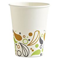 Boardwalk DEER12HCUP Deerfield Printed Paper Hot Cups, 12 oz, 50 Cups/Pack, 20 Packs/Carton
