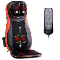 Car Chair Seat Massage Cushion Pad Durable Hand Controller Back Neck Deep Shiatsu Kneading Swing Massaging Hip Cushion Vibration Massage 3 Different Level Intensity Helps Relief to Your Stiff Muscles